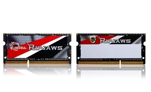 G.Skill Ripjaws F3-1600C11D-8GRSL - DDR3L - sett - 8 GB: 2 x 4 GB - SO DIMM 204-pin - 1600 MHz / PC3-12800 - CL11 - 1.35 V - ikke-bufret - ikke-ECC