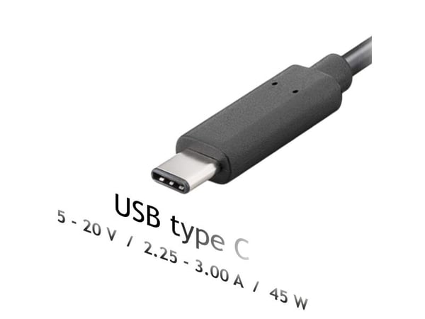 Akyga AK-ND-60 - Strømadapter - AC 100-250 V - 45 watt - svart