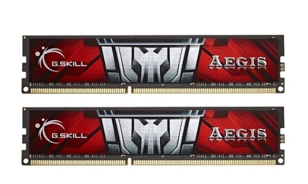 G.Skill AEGIS F3-1600C11D-16GIS - DDR3 - sett - 16 GB: 2 x 8 GB - DIMM 240-pin - 1600 MHz / PC3-12800 - CL11 - 1.5 V - ikke-bufret - ikke-ECC