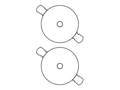 Avery Full Face CD/DVD-etikett - Hvit - 117 mm rund 200 etikett(er) (100 ark x 2) CD/DVD-etiketter