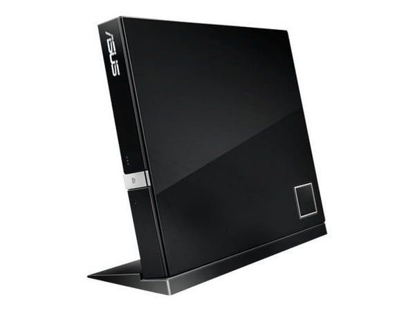 ASUS SBC-06D2X-U - Platestasjon - DVD±RW (±R DL) / DVD-RAM / BD-ROM - 6x - USB 2.0 - ekstern - svart