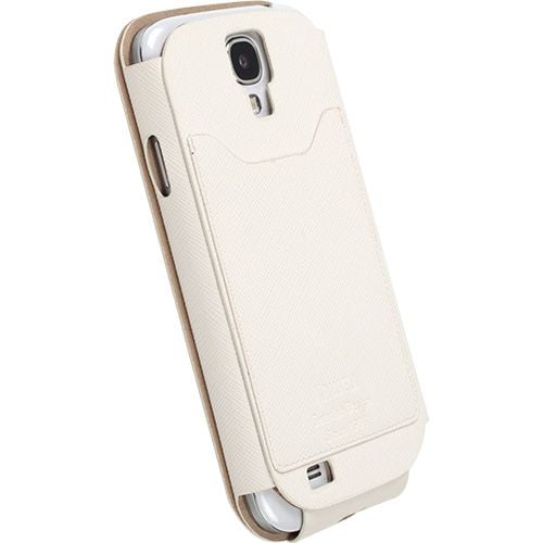 Krusell Malmö FlipCover View - Beskyttende deksel for mobiltelefon - hvit - for Samsung Galaxy S4