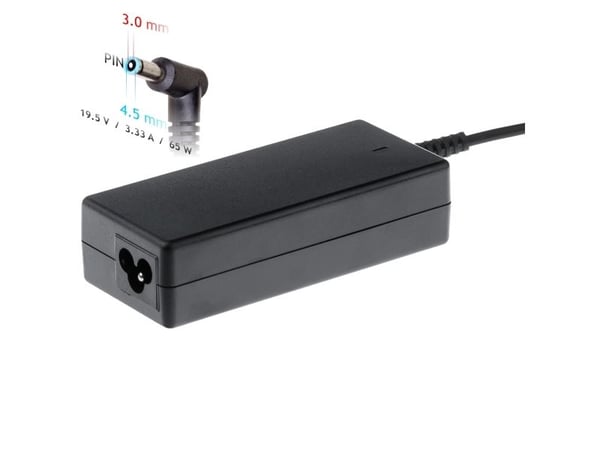 Akyga Dedicated Series AK-ND-58 - Strømadapter - AC 100-250 V - 65 watt - svart