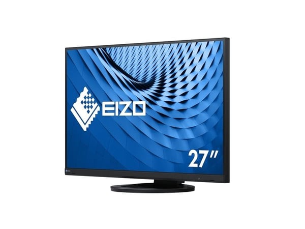 EIZO FlexScan EV2760-BK - LED-skjerm - 27" - 2560 x 1440 QHD - IPS - 1000:1 - 5 ms - HDMI, DVI-D, 2xDisplayPort - høyttalere - svart