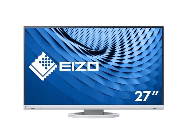 EIZO FlexScan EV2760-WT - LED-skjerm - 27" - 2560 x 1440 QHD - IPS - 350 cd/m² - 1000:1 - 5 ms - HDMI, DVI-D, 2xDisplayPort - høyttalere - hvit