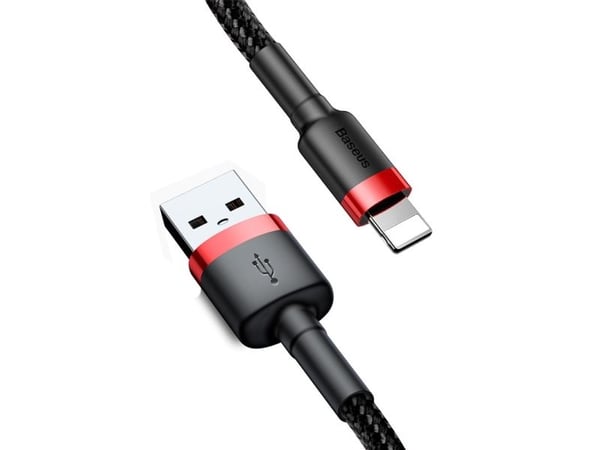 Baseus 6953156283336, 1 m, USB C, Musta, Punainen
