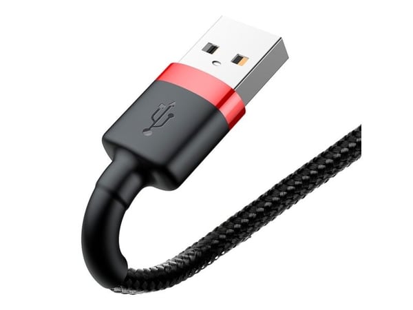 Baseus 6953156283336, 1 m, USB C, Musta, Punainen