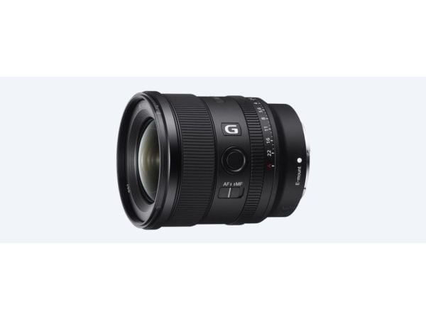 Sony SEL20F18G - Vidvinkelobjektiv - 20 mm - f/1.8 G - Sony E-mount - för Cinema Line; a VLOGCAM; a1; a1 II; a6700; a7 IV; a7 V; a7C; a7C II; a7CR;...