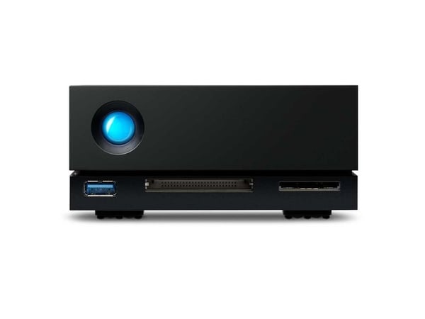 LaCie 1big Dock STHS8000800 - Harddiskarray - 8 TB - 1 brønner (SATA-600) - HDD 8 TB x 1 - Thunderbolt 3, USB 3.1 (ekstern) - med 5-års Rescue Data...
