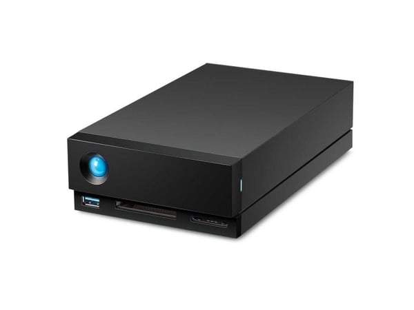 LaCie 1big Dock STHS8000800 - Harddiskarray - 8 TB - 1 brønner (SATA-600) - HDD 8 TB x 1 - Thunderbolt 3, USB 3.1 (ekstern) - med 5-års Rescue Data...
