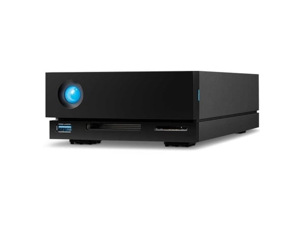 LaCie 1big Dock STHS8000800 - Harddiskarray - 8 TB - 1 brønner (SATA-600) - HDD 8 TB x 1 - Thunderbolt 3, USB 3.1 (ekstern) - med 5-års Rescue Data...
