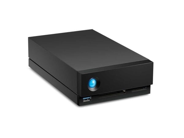 LaCie 1big Dock STHS8000800 - Harddiskarray - 8 TB - 1 brønner (SATA-600) - HDD 8 TB x 1 - Thunderbolt 3, USB 3.1 (ekstern) - med 5-års Rescue Data...