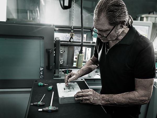 Wera 454 HF, 10 cm, 77 mm, Musta