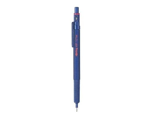 Rotring 600, Blå, Metall, HB, 0,7 mm, Sekskantet, Metall