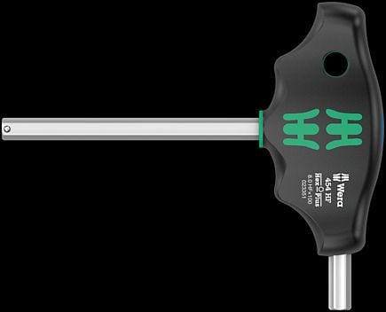 Wera 05023346001, Hex-nøkkel med T-grep, Metrisk, 1 stykker, 6 mm, 10 cm, 2 cm