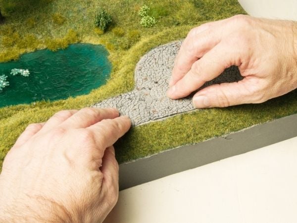 NOCH Struckturfolie Mauerwerk Quader, HO (1:87), Grå
