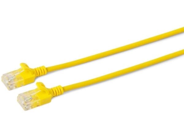 MicroConnect - Nettverkskabel - RJ-45 (hann) til RJ-45 (hann) - 1.5 m - 3.6 mm - UTP - CAT 6a - halogenfri, uten hindringer, flertrådet - gul