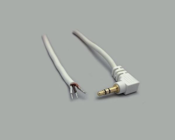 BKL Electronic 1101254, 3.5mm, Uros, Uros, Kupari, 1,8 m, Valkoinen