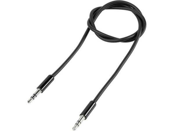 SpeaKa Professional SP-7870044, 3.5mm, Hankjønn, 3.5mm, Hankjønn, 1 m, Svart