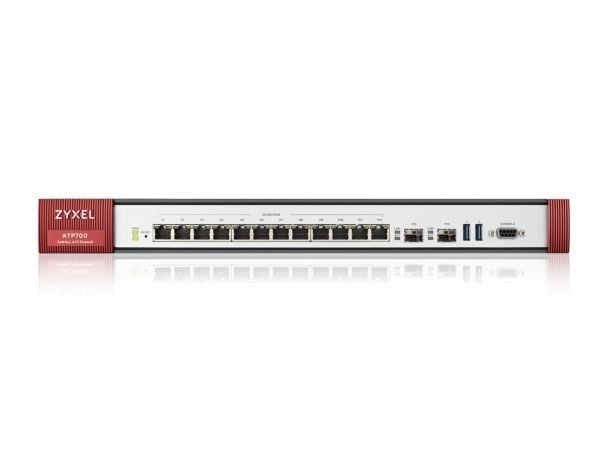 Zyxel ZyWALL ATP700 - Sikkerhetsapparat - med 1-års Gold Security Pack - 12 porter - 1GbE - H.323, SIP - 1U - skystyring - rackmonterbar