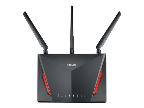 ASUS RT-AC2900 - Trådløs ruter 4-portssvitsj - 1GbE - Wi-Fi 5 - Dobbeltbånd
