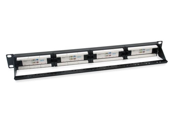Equip 135426, Cat6, 22/26, Sort, ABS syntetisk, Stål, Rackmontering, 1U
