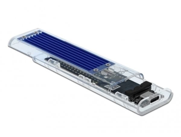 DeLOCK 42620, SSD-kotelo, M.2, M.2, 10 Gbit/s, USB-liitettävyys, Sininen