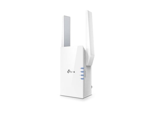 TP-LINK AX1500 Wi-Fi 6 Range Extender Broadcom 1.5GHz Tri-Core CPU Wall Plugged 2 ulkoista antennia