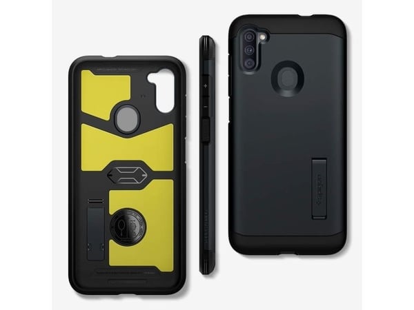 Spigen Armor XP, Suojus, Samsung, Galaxy A11, 16,3 cm (6.4"), Musta, Metallinen