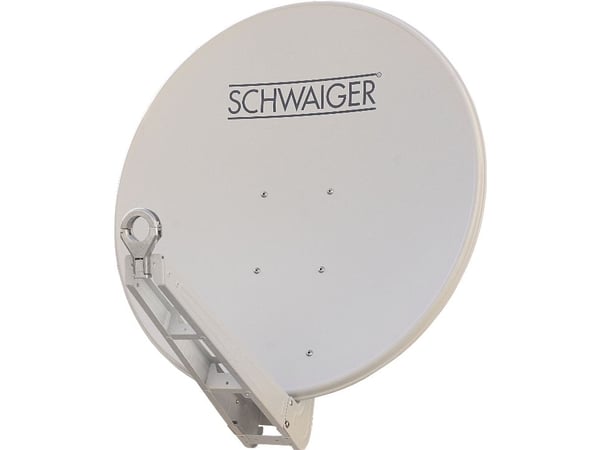 Schwaiger Sat Mirror 85cm, Alu, Premium, vormontiert Hellg