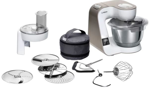 Bosch MUM5 MUM5XW10 - Kjøkkenmaskin - 1000 W - hvit/sjampanje