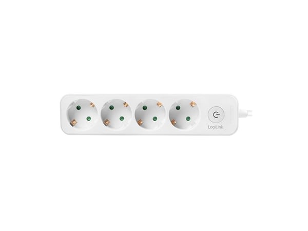 LogiLink LPS245, 1,5 m, 4 AC-pistorasia(a), Sisätila, Tyyppi F, Type F (CEE 7/4), IP20