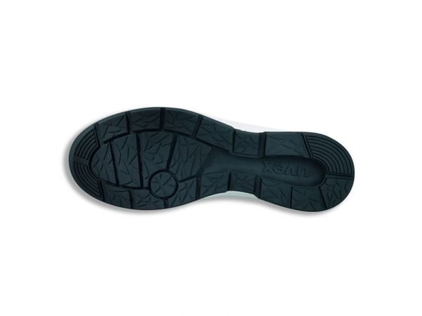 Uvex 65942, Unisex, Voksen, Vernejoggesko, Sort, Hvit, ESD, P, S1, SRC, Lisselukking