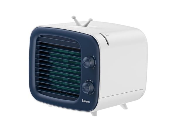 Baseus CXTM-21, Kannettava haihduttava ilmanjäähdytin, Musta, Valkoinen, Rotaatio, 0,32 L, USB