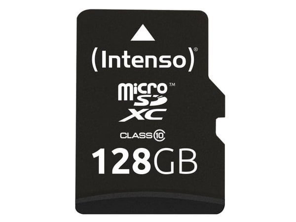 Intenso - Flash-minneskort (microSDXC till SD-adapter inkluderad) - 128 GB - Class 10 - microSDXC