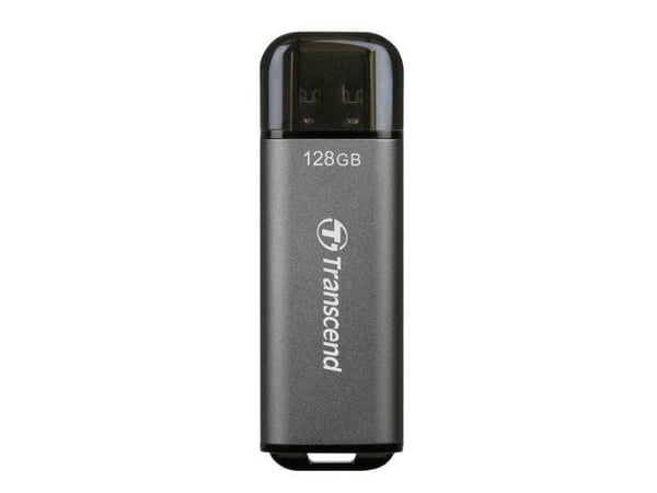 Transcend JetFlash 920 - USB flash-enhet - 128 GB - USB 3.2 Gen 1 - rymdgrå