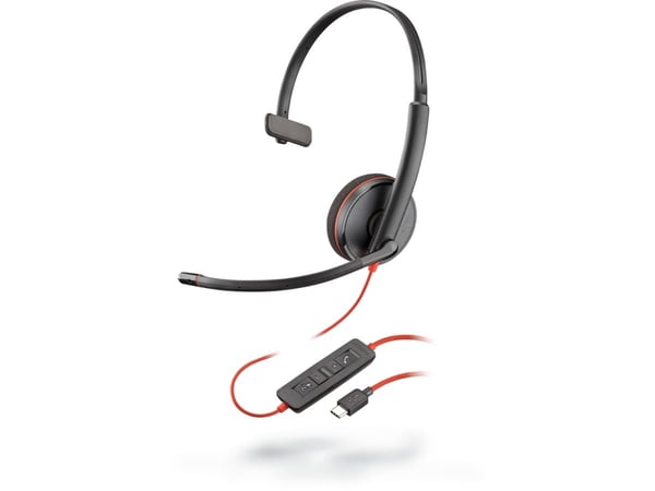 POLY Blackwire C3210, Langallinen, Toimisto/puhelukeskus, 20 - 20000 Hz, 87 g, Kuulokkeet, Musta