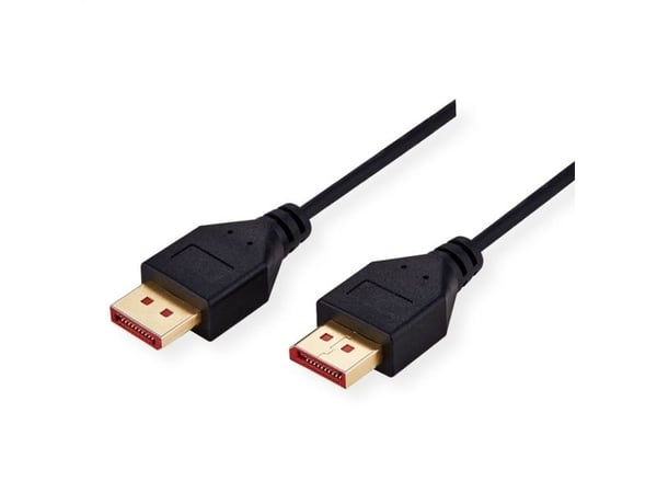 ROLINE 11.04.5960, 1 m, DisplayPort, DisplayPort, Hankjønn, Hankjønn, 7680 x 4320 piksler