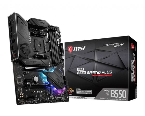 MSI MPG B550 GAMING PLUS - Hovedkort - ATX - Socket AM4 - AMD B550 Chipset - USB-C Gen2, USB-C Gen1, USB 3.2 Gen 1, USB 3.2 Gen 2 - Gigabit LAN - i...
