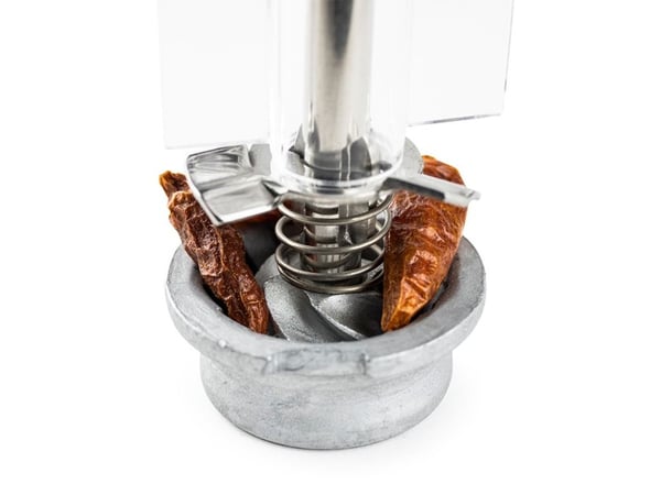 Peugeot Ouessant, Pepperkvern, Akryl, Rustfritt stål, Rustfritt stål, Rustfritt stål, Gjennomsiktig, 140 mm