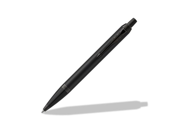 Parker IM Achromatic, Klips, Clip-on retractable ballpoint pen, Gjenfyllbar, Blå, 1 stykker