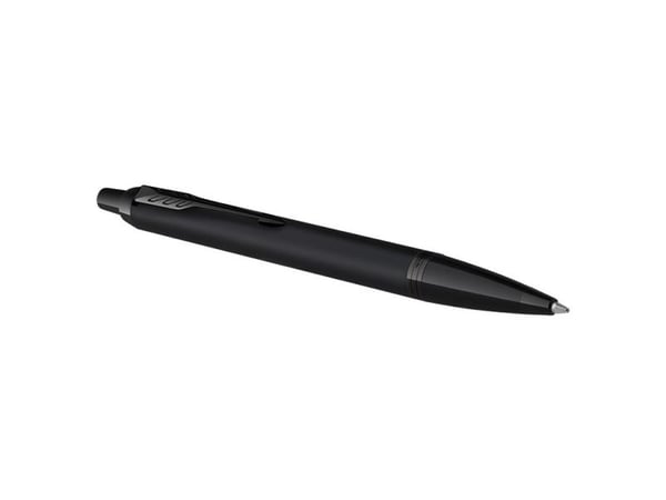 Parker IM Achromatic, Klips, Clip-on retractable ballpoint pen, Gjenfyllbar, Blå, 1 stykker