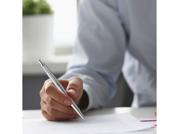 Parker Jotter XL, Klips, Clip-on retractable ballpoint pen, Gjenfyllbar, Blå, 1 stykker