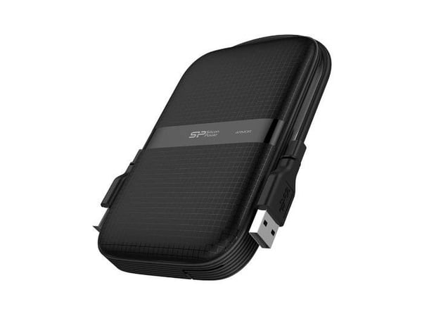 SILICON POWER Armor A60 - Harddisk - 2 TB - ekstern (bærbar) - 2.5" - USB 3.2 Gen 1 - svart