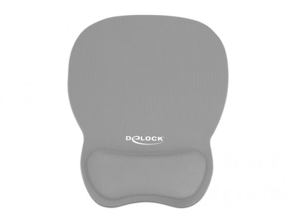 Delock Ergonomic - Musematte med håndleddsstøtte - grå