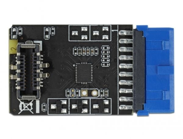 DeLOCK USB 3.2 Gen 1 Adapter Pin Header - Intern og ekstern USB-adapter - 19-pins USB3.0 hode (W) til USB Type A (W) 900 mA - aktiv (41981)