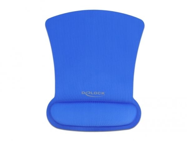 Delock Ergonomic - Musmatta med handledsstöd - blå