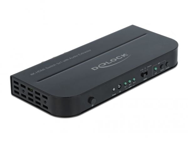 Delock - Video/audio switch - 3 x HDMI - stasjonær