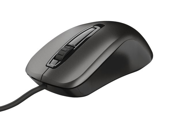 Trust Carve - Mus - høyre- og venstrehåndet - optisk - 3 knapper - kablet - USB 2.0