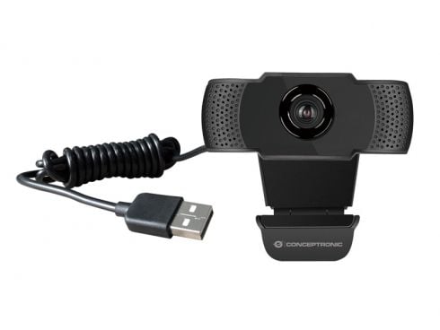 Conceptronic AMDIS01B - Nettkamera - farge - 2 MP - 1920 x 1080 - 1080p - lyd - USB 2.0 - MJPEG, H.264, YUV